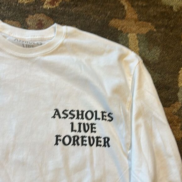 Assholes live forever, long sleeve T-shirt XL (5090) NWOT - Picture 2 of 4